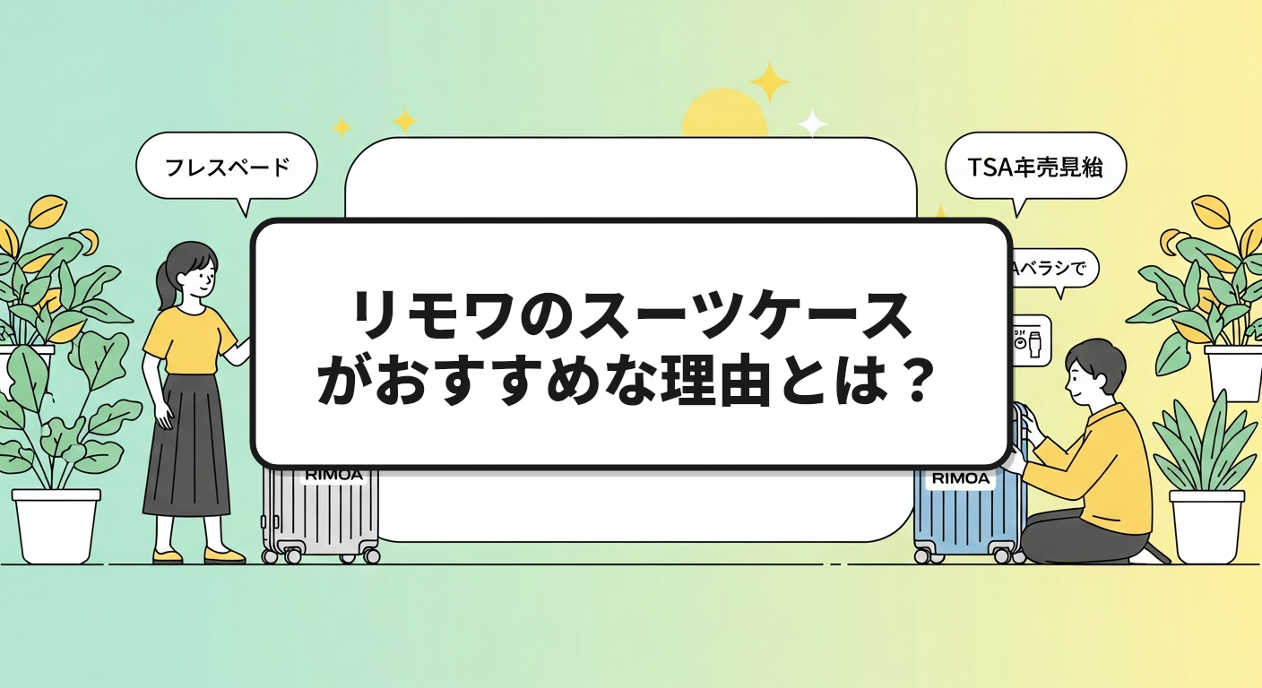 リモワのスーツケースがおすすめな理由とは？