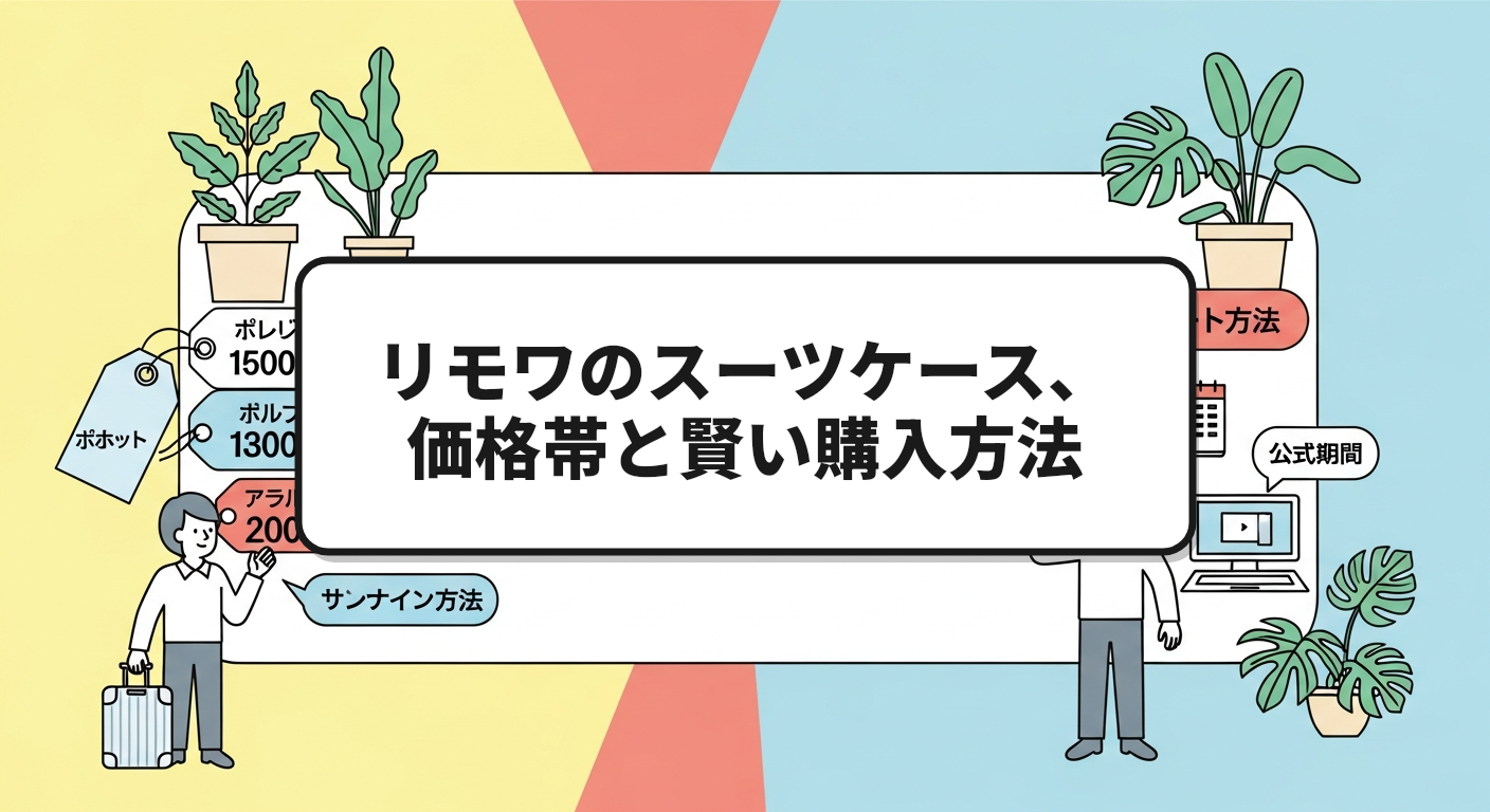 リモワのスーツケース、価格帯と賢い購入方法